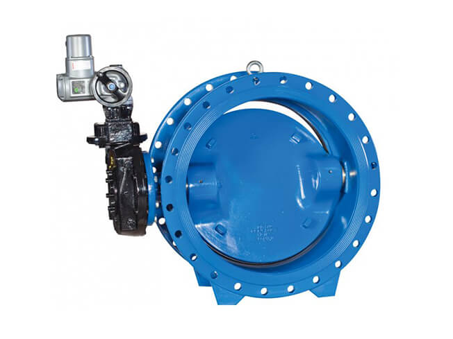 Electric three-eccentric metal hard seal butterfly valve