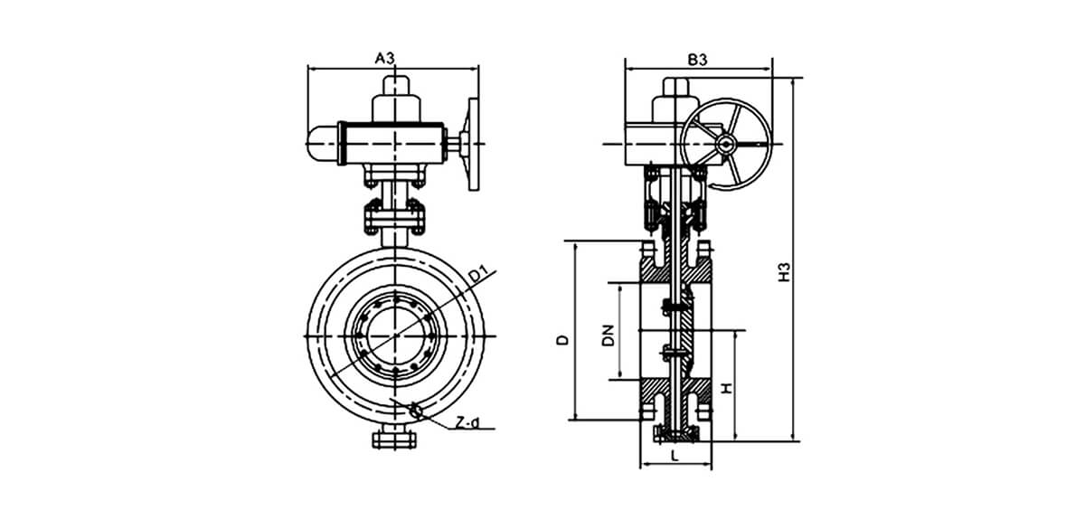 Eccentric soft sealing butterfly valve