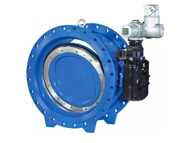 Electric three-eccentric metal hard seal butterfly valve