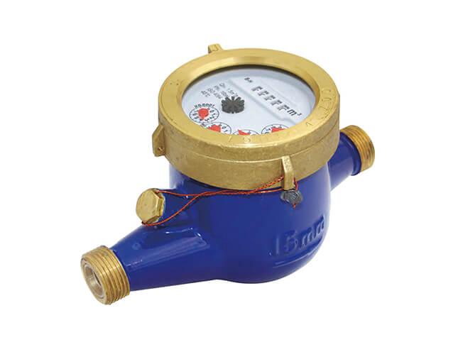 MULTI-JET cold (hot) dry-dial Brass body water meter