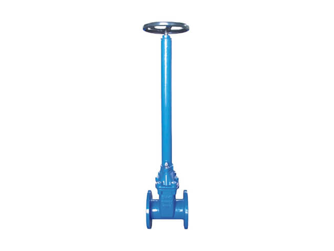 Extension stem gate valve