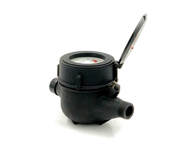 Plastic shell threaded dry water meter