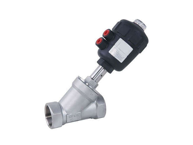 Pneumatic Angle Seat Valve Control valve