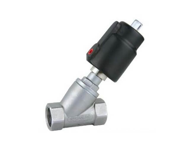 Pneumatic Angle Seat Valve Control valve