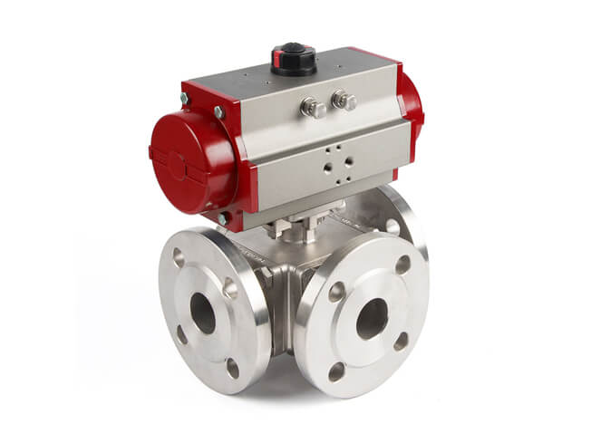 Pneumatic ball valve