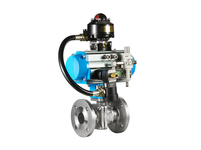 Pneumatic ball valve