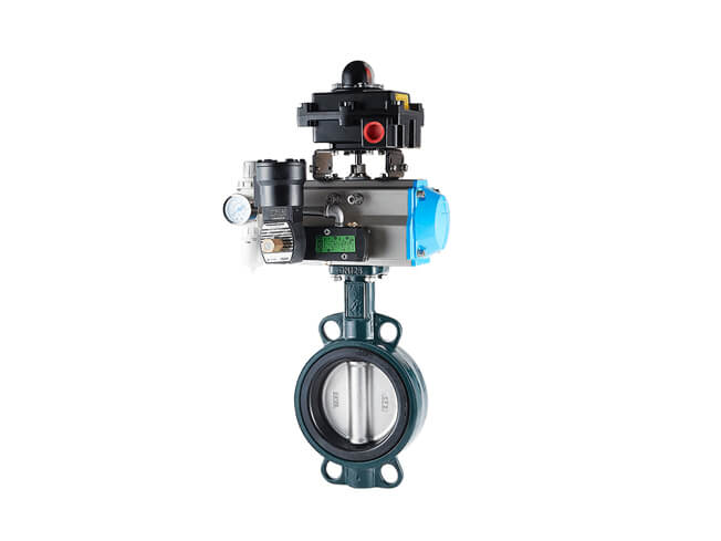 Pneumatic butterfly valve