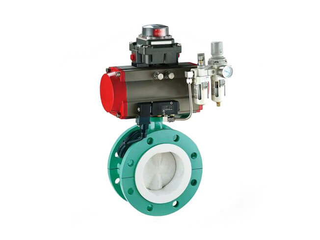 Pneumatic butterfly valve