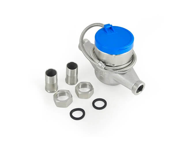 Stainless steel threaded water meter