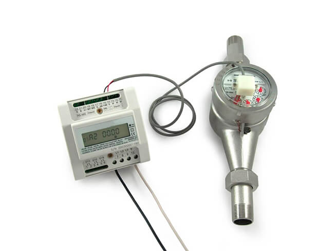 Stainless steel threaded water meter