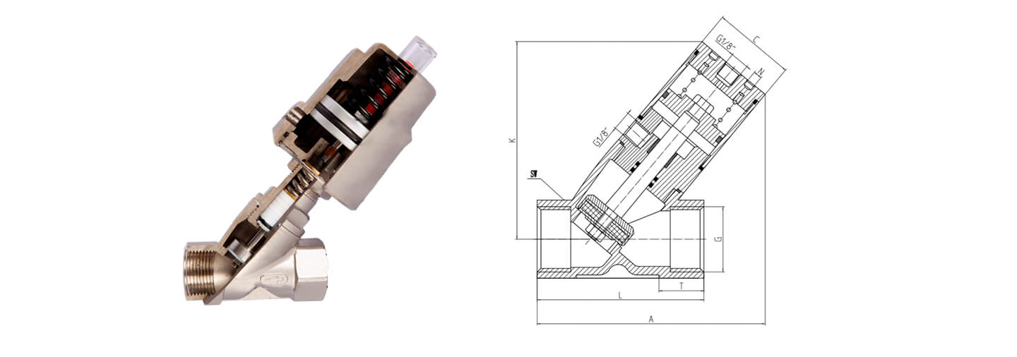 angle seat valve