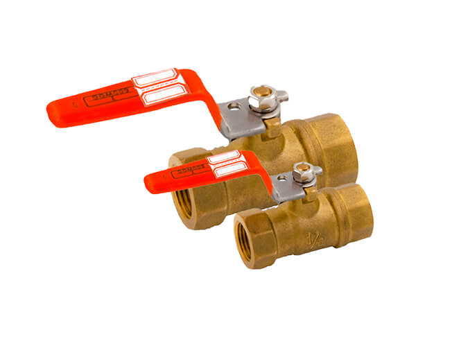 1/4 inch 2 inch brass gas ball valve