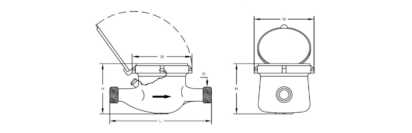 brass water meter