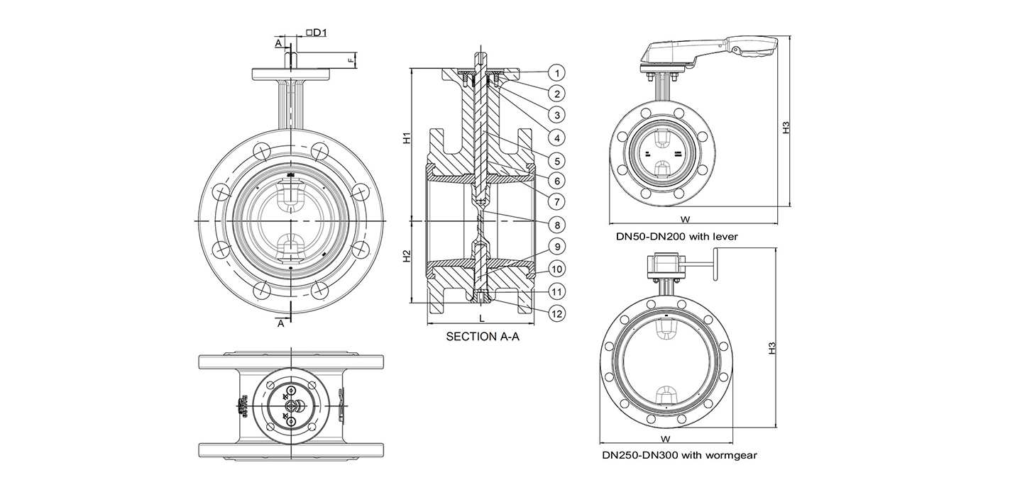 flange butterfly valve