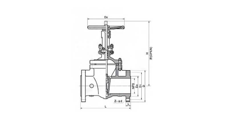 Stainless steel flange gate valve