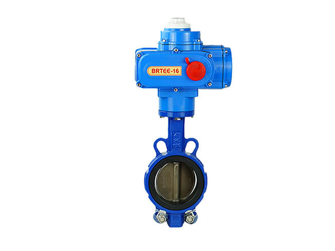 Electric soft sealing wafer butterfly valve