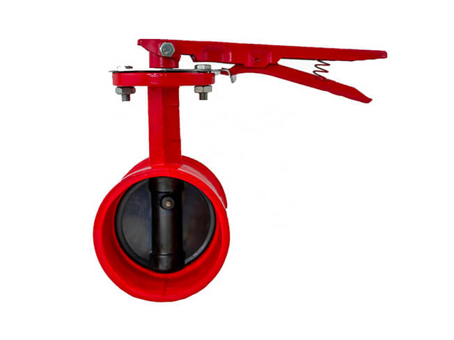 Grooved butterfly valves