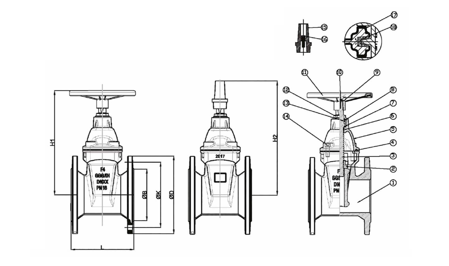 underground gate valve