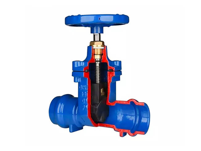 DIN F5 Socket connection soft seal gate valve