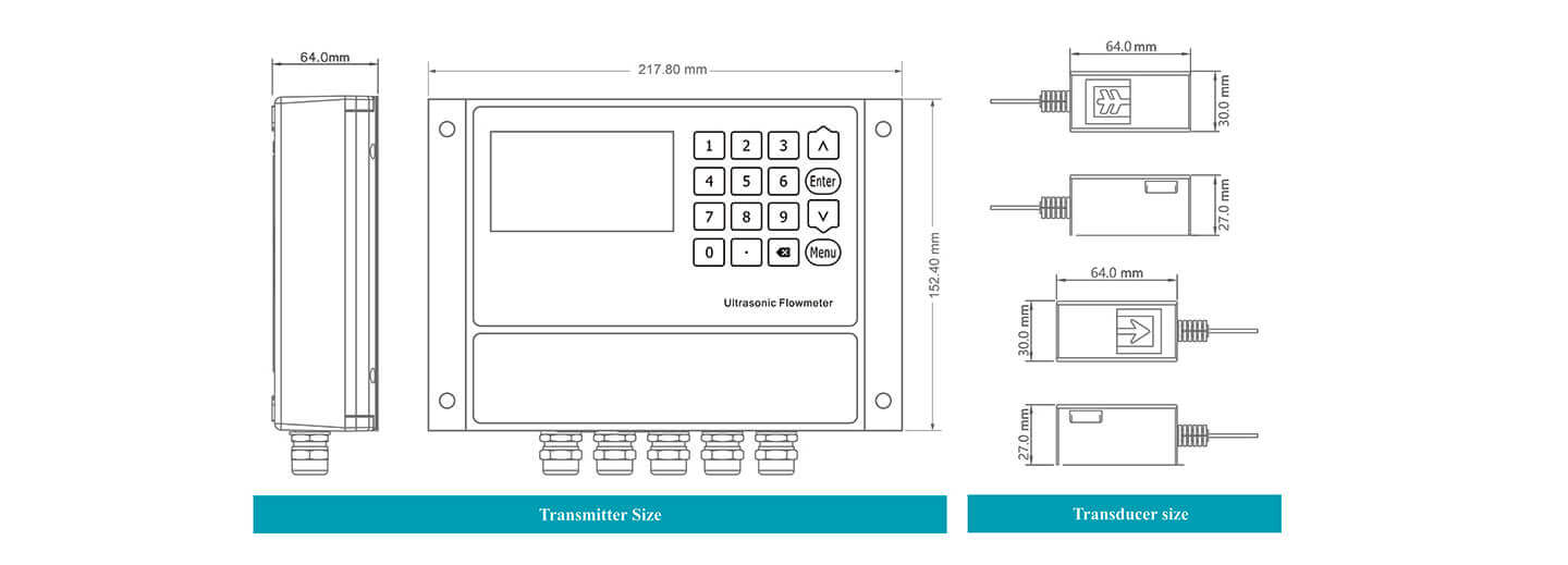 wall mounted flow meter