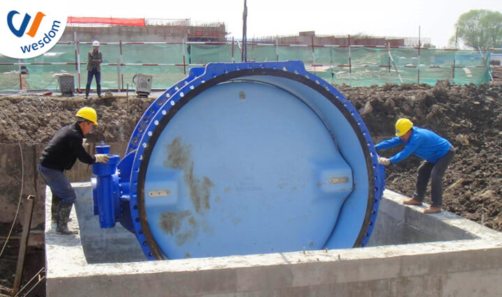 DN2400 Double Eccentric Butterfly Valve ts