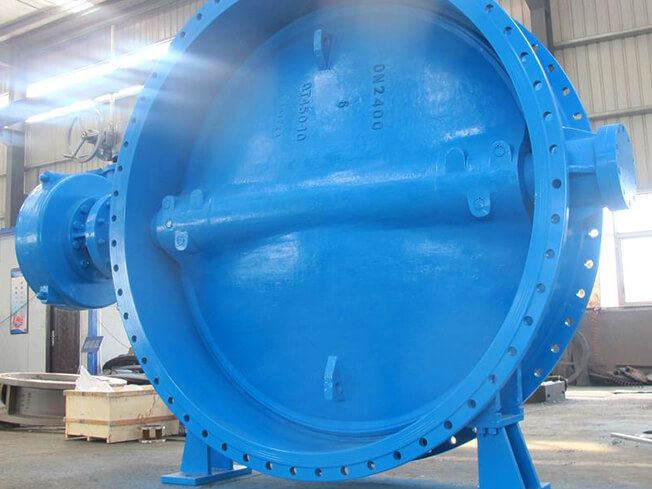 DN2400 Double Eccentric Butterfly Valve wesdom1