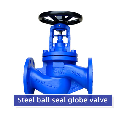 Steel ball or ceramic ball seal globe valve