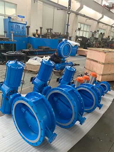 Pneumatic butterfly valve