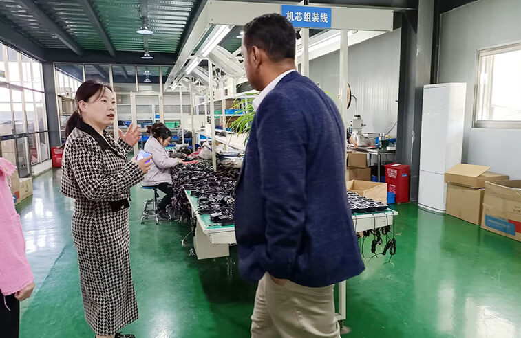 Customer from Yemen visited our factory for water meters