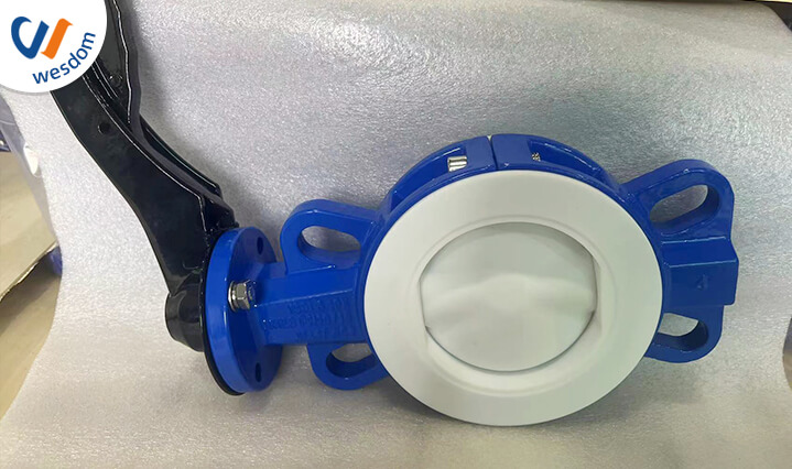 fluorine lined butterfly valve