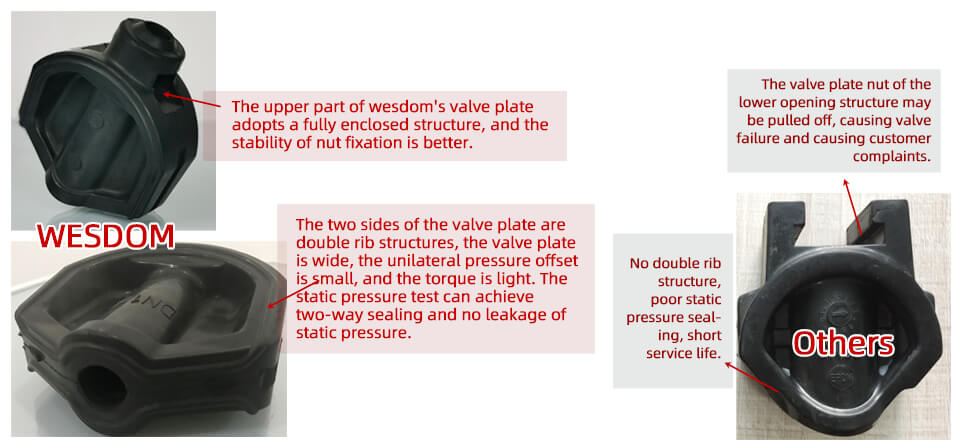 Valve plate features