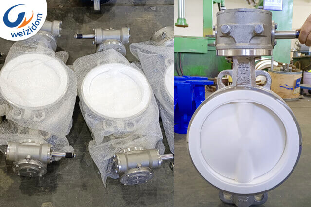 Selection of fluorine lined valves